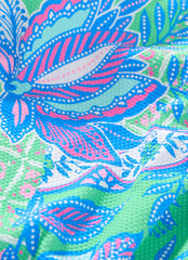 Beach House Women's Plus Size Estate Mosaic Pique Sarah Blouson Tankini Top