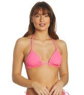 Hurley Women's Solid Reversible Triangle Bikini Top