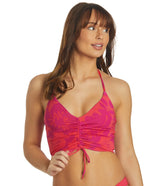 Hurley Women's Knock Out Crop Halter Tankini Top