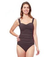 Profile by Gottex Women's Tutti Frutti Shirred Tankini Top (D-Cup)