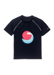 Snapper Rock Boys' Sunset Wave Short Sleeve Rash Guard (Toddler, Little Kid, Big Kid)