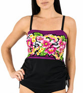 Jantzen Tiger Lily Party Girl Bandeaukini Bikini Top