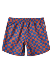 Seaesta Surf Boys's Scallop Wavy Checks Retro Flare Board Short (Toddler, Little Kid, Big Kid)
