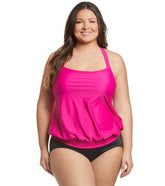 Sporti Plus Size Valentina Blouson Tankini Top