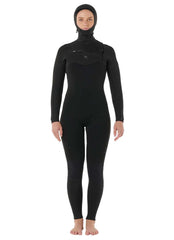 Rip Curl Women's 5/4mm Dawn Patrol Chest Zip Hooded Fullsuit Wetsuit