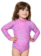 Rip Curl Girls' Sunshine Club Long Sleeve One Piece Surf Suit (Toddler, Little Kid)