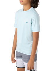 O'Neill Boys' Trvlr UPF 50+ Peak Short Sleeve Rash Guard (Big Kid)