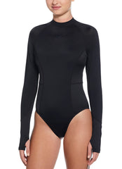 Nike Women's Wellness Hydralock Long Sleeve One Piece Swimsuit
