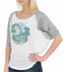 Rip Curl Women's Over The Rainbow Baseball Tee
