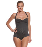 Pez D'or Maternity Montego Bay Pin Spot Jacquard One Piece Swimsuit