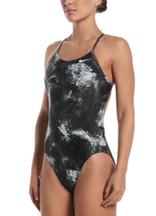 Nike Women's Watercolor Cutout One piece Swimsuit