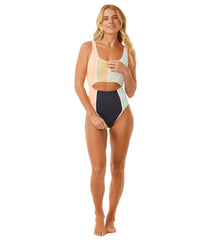 Rip Curl Women's Block Party Splice Good One Piece Swimsuit