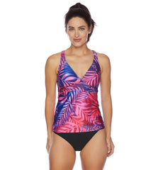 Next by Athena Women's Coco Tulum Lunge S/C Sport Tankini Top (B/C Cup)