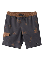 O'Neill Boys' Hermosa Phantom Retro 16" Elacstic Waist Swim Trunk (Big Kid)