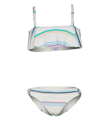 O'Neill Girls' Lowtide Ruffle Bralette Two Piece Bikini Set (Big Kid)