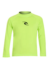Rip Curl Boys' Brand Wave UPF 50+ Long Sleeve Rash Guard (Toddler, Little Kid)