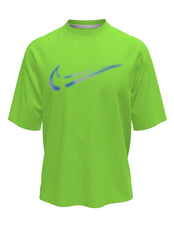 Nike Boys' Spray Swoosh Short Sleeve Hydro Rash Guard (Big Kid)