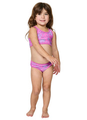Rip Curl Girls' Sunshine Club Two Piece Bikini Set (Toddler, Little Kid)