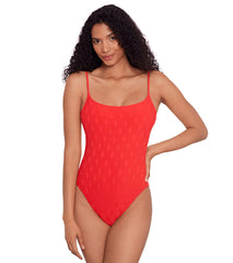 Polo Ralph Lauren Women's Logo Jacquard Kennedy One Piece Swimsuit