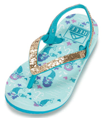 Reef Girls' Little Stargazer Print Flip Flop (Toddler, Little Kid)