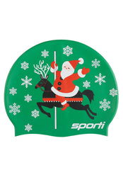 Sporti Jolly Go Round Silicone Swim Cap Jr
