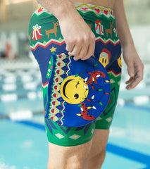 Sporti Holiday Sleighin' It Silicone Swim Cap Jr.