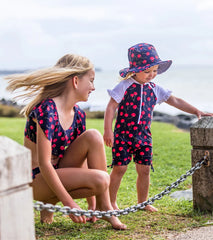 Snapper Rock Girls' Ma Cheri Reversible Bucket Hat
