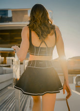 Sporti x Emma Weyant Caviar Ava Cropped Corset Tank