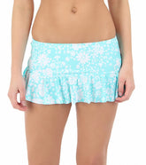 Beach House Swimwear Lake Side Floral Ruffle Swim Skirted Bikini Bottom