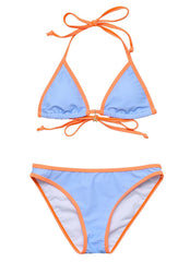 Snapper Rock Girls' Sea Sorbet Triangle Two Piece Bikini Set (Big Kid)