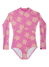 Rip Curl Girls' Tropic Floral Long Sleeve One Piece Surf Suit (Big Kid)