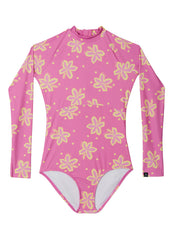 Rip Curl Girls' Tropic Floral Long Sleeve One Piece Surf Suit (Big Kid)