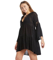 O'Neill Saltwater Solids Bell Sleeve Cover Up