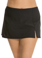Shape Solver By Penbrooke Plus Size Divine Solids Side Slit Swim Skirt
