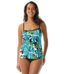 Beach House Women's Deco Garden Payton Strappy Back Bandini Tankini Top