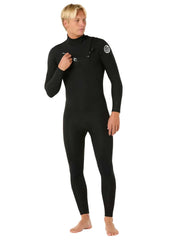 Rip Curl Men's 4/3mm Dawn Patrol Pro Chest Zip Fullsuit Wetsuit