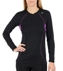 Mizuno Women's Breath Thermo Running V-Neck