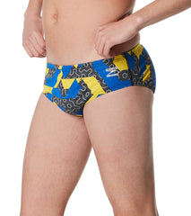 Speedo Men's Ruse Blocks Brief Swimsuit