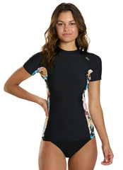 O'Neill Women's Side Print Short Sleeve Rash Guard