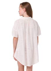O'Neill Girls' Kyra Button Down Cover Up (Big Kid)