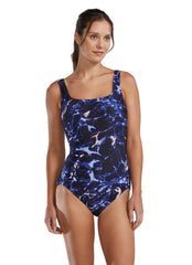 TYR Women's Print Neuron Durafast Elite Scoop Neck Controlfit One Piece Swimsuit