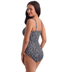 Shape Solver SPORT Women's Chlorine Resistant Spa Shifter Shirred Bodice Tank One Piece Swimsuit
