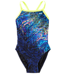 TYR Girls' Chroma Diamondfit One Piece Swimsuit
