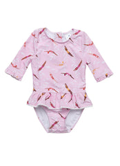 Snapper Rock Girls' Diving Diva Skirted One Piece Swimsuit (Baby, Toddler)