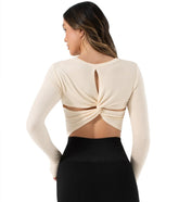 NUX Acacia Twist Back Long Sleeve