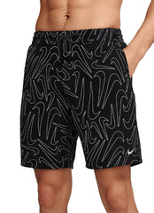 Nike Men's Breaker Tossed Swoosh 16" Volley Swim Trunk