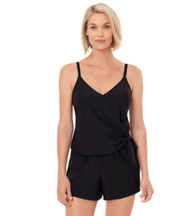 Penbrooke Women's Solid Wrap Romper