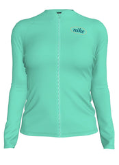 Nike Women's Long Sleeve Zip Hydro Rash Guard