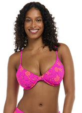 Body Glove Women's Puako Solo Bikini Top (D-F Cup)