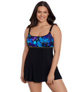 Longitude Women's Gypsy Empire Princess Seam Swim Dress